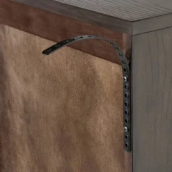 Palma Arched Fluted Cabinet Dark Brown - Threshold™ Designed With Studio McGee: Hardwood Frame, 2 Shelves, MDF Surface -Every Space Store GUEST 01ffa00e 7f03 4a16 aa29 d63e42164978