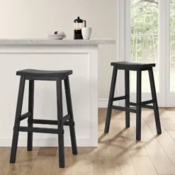 Halifax Farmhouse Wood Barstool - Threshold