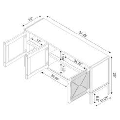 Withania Media Stand For TVs Up To 55" - Threshold™: Entertainment Center, Cable Management, Wood Composite -Every Space Store GUEST 05456dcd 1af8 4a9a 8a4f cb6a1c3e79d1