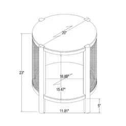 Portola Hills Woven Accent Table - Threshold™ Designed With Studio McGee -Every Space Store GUEST 0561165f 7bd8 4818 b2e8 f2a443a2b510