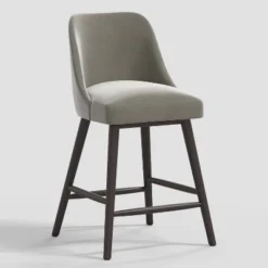 Geller Counter Height Barstool In Shiny Velvet - Threshold™ -Every Space Store GUEST 05ce6917 c9f0 44a0 b5ab e186844e72cd