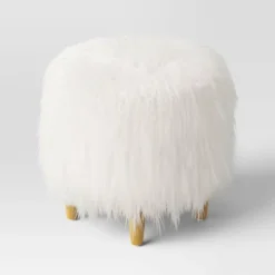 Holley Mongolian Fur/Wood Ottoman Cream - Threshold™: Padded, No Assembly, Plywood Frame 7 Holley Mongolian Fur/Wood Ottoman Cream - Threshold™: Padded, No Assembly, Plywood Frame -Every Space Store GUEST 06b1267c 210f 4d05 9ae6 9f44013e47a1