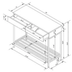 Loring Console Table Vintage Oak - Threshold™ -Every Space Store GUEST 075b98e6 c284 4a77 b0d1 c62136fa3cfb