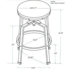 Lewiston Adjustable Swivel Barstool - Threshold -Every Space Store GUEST 08a4a797 b4f3 4d78 98f5 a28987c45647