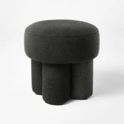Boucle Fully Upholstered Accent Ottoman Stool - Threshold™