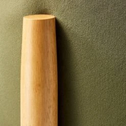 Elroy Round Velvet Ottoman With Wooden Legs - Threshold™ Designed With Studio McGee -Every Space Store GUEST 0c10790d 3f12 4d9b af1e d54e5daeee5e