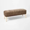 Corallina Upholstered Wooden Bench Natural Wood/Dark Brown - Threshold™ Designed With Studio McGee 2 Corallina Upholstered Wooden Bench Natural Wood/Dark Brown - Threshold™ Designed With Studio McGee -Every Space Store GUEST 0e81711a 8fc2 4a18 a218 13de1ff227a2