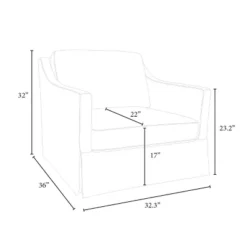 Vivian Park Upholstered Swivel Chair Cream - Threshold™ Designed With Studio McGee -Every Space Store GUEST 0f6cc5a6 f1ac 4b5a a69b 5faae524745a