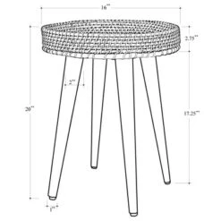 Round Natural Woven Accent Table - Threshold™ -Every Space Store GUEST 123ed7e8 a939 4e6f b913 d686bbaf8944