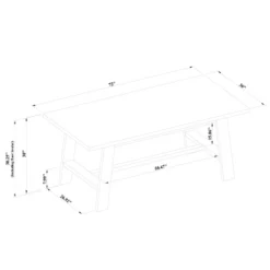 72" Linden Rectangular Wood Dining Table Black - Threshold™ Designed With Studio McGee -Every Space Store GUEST 14a58017 55c6 43fd 9292 f84cbf4e43de