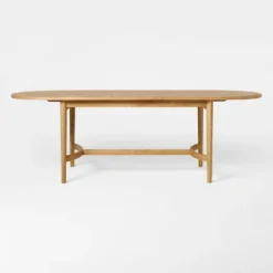 Cardamine Racetrack Dining Table Natural Wood - Threshold™ Designed With Studio McGee -Every Space Store GUEST 14c191e1 ca8f 487d bdfe 4bdf455f315f