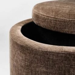 Swivel Storage Ottoman Brown - Threshold™ Designed With Studio McGee -Every Space Store GUEST 151b5455 f8c5 46f8 b88f dcb4af641bfc