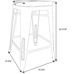 Set Of 2 Carlisle Backless Swivel Counter Height Barstool Matte Black - Threshold™ -Every Space Store GUEST 15d5afed 18c0 46bb bc02 db716f3bc002