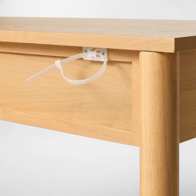 48" Modern Wooden Console Table With Drawer Brown - Threshold™ Designed With Studio McGee 6 48" Modern Wooden Console Table With Drawer Brown - Threshold™ Designed With Studio McGee - Image 4