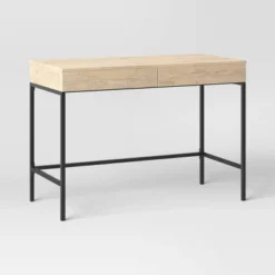 Loring Wood Writing Desk With Drawers And Charging Station - Threshold™ -Every Space Store GUEST 179e5fa9 f7ca 441d b11a aee71a298562