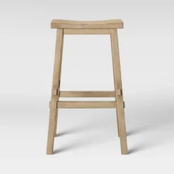 Halifax Farmhouse Wood Barstool - Threshold -Every Space Store GUEST 1b06258a e3c0 48cc a387 5647345572c1