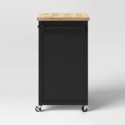 Windham Wood Top Kitchen Cart - Black - Threshold™ -Every Space Store GUEST 1cdd1e03 5571 4873 a483 1e00574e2a6f