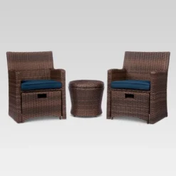 Halsted 5pc Wicker Small Space Patio Furniture Set - Threshold -Every Space Store GUEST 1ced16bd 3338 4b20 ad53 18ec10aa17b8