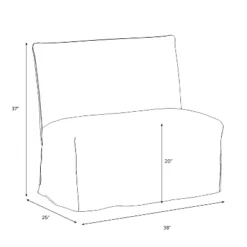 Jean Slipcover Dining Banquette -Every Space Store GUEST 1d2fab8a cfac 4183 8323 cdb6b166656e