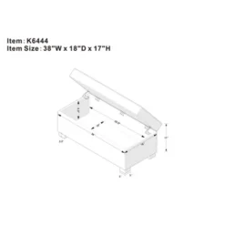 Shelton Tufted Top Storage Ottoman - Gray - Threshold™: Upholstered Rectangular Furniture With Lid -Every Space Store GUEST 1de04f25 e56a 48dc ac86 7babdde8a1a9