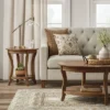 Shelburne Round Wood Accent Table Natural - Threshold™ -Every Space Store GUEST 1e1a4417 9779 4ffa 95aa b32cba4e2f5d