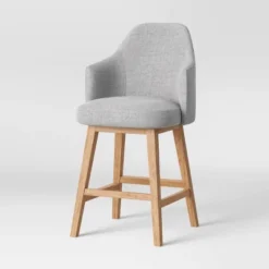 Kinston Swivel Curved Back Upholstered Counter Height Barstool - Threshold™ 22 Kinston Swivel Curved Back Upholstered Counter Height Barstool - Threshold™ -Every Space Store GUEST 21c72071 ebaa 438c 81be 7c905eeb81f1