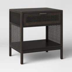 Minsmere Caned Accent Table With Drawer - Threshold™ -Every Space Store GUEST 23659c74 8dfe 46e6 9a26 29fa08c881e2