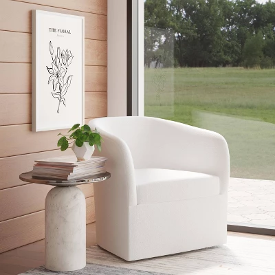 Rhea Swivel Chair In Velvet - Threshold™ 9 Rhea Swivel Chair In Velvet - Threshold™ - Image 7