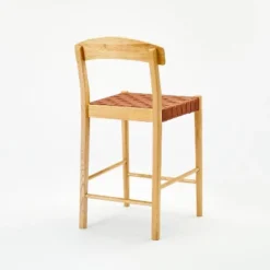 Cliff Haven Solid Wood With Woven Seat Counter Height Barstool - Threshold™ Designed With Studio McGee -Every Space Store GUEST 274e9a33 2d06 4b98 9b45 c24c037839c0