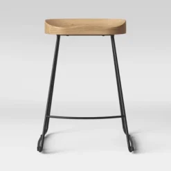 Hull Low Back Wood/Metal Counter Height Barstool - Threshold™ -Every Space Store GUEST 27d7dada 30d1 4350 9551 7706cbd95c62