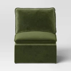 Haven Velvet Modular French Seam Sofa Chair Dark Green - Threshold™ -Every Space Store GUEST 2827c28f 50f2 42f7 9890 34a116198239