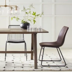 Bowden Faux Leather Dining Chairs - Threshold™ -Every Space Store GUEST 282deedc 06c1 4d46 b2fb 2fd8f54c5245