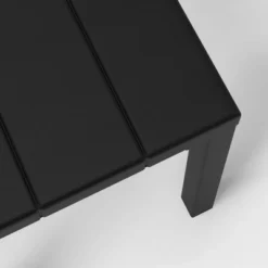 Beech Faux Slats Patio Accent Table Black - Threshold™ -Every Space Store GUEST 286a4147 9ccb 4e28 bab6 6faaa8637a1c