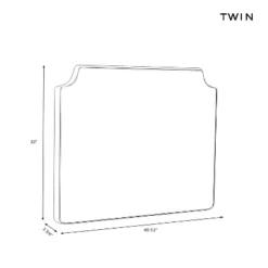 Twin Molly Notched Stick-on-the-Wall Dorm Headboard USB - Threshold™ -Every Space Store GUEST 356fde10 8cb6 4afe 9766 352583b2c0f9 1