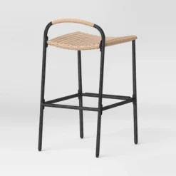 Popperton 2pk Arched Wicker Bar Height Patio Chairs, Outdoor Furniture - Black - Threshold™ Designed With Studio McGee -Every Space Store GUEST 35ac354a ae96 4702 abc7 35607560042d