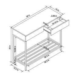Loring Console Table White - Threshold™ -Every Space Store GUEST 3df3d6ae e6ee 4a26 b288 95a112100046