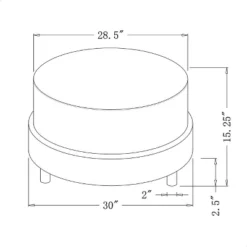 Wilmington Upholstered Round Ottoman - Threshold™ Designed With Studio McGee -Every Space Store GUEST 3f6db74d 2bd4 48b0 b8fe aa2b70f9f756