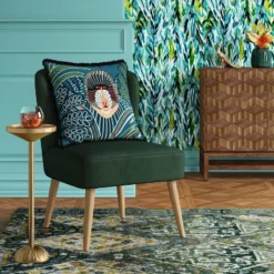 Every Space Store 11 Chelidon Velvet Slipper Chair Green - Threshold™