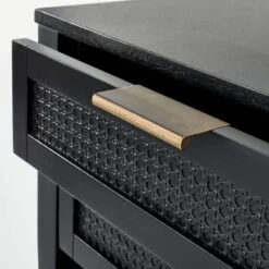 East Bluff 2 Drawers Woven Accent Table Black - Threshold™ Designed With Studio McGee -Every Space Store GUEST 42e77654 e6d8 43bd 9f8b 688c84d09d27