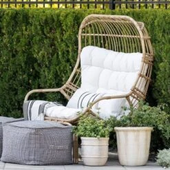 Wicker & Metal Outdoor Patio Chair, Egg Chair Natural - Threshold™ Designed With Studio McGee -Every Space Store GUEST 43d39af8 5fec 4d59 8397 add61bd8f0c8