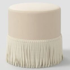 Fringe Drum Ottoman In Velvet - Threshold™ 15 Fringe Drum Ottoman In Velvet - Threshold™ -Every Space Store GUEST 44d6619a d9ab 49a8 8ac7 060286835bef