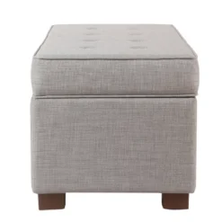 Shelton Tufted Top Storage Ottoman - Gray - Threshold™: Upholstered Rectangular Furniture With Lid -Every Space Store GUEST 455754a9 668e 4176 8a11 6134a416b504