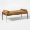 Bolster Tufted Bench Beige - Threshold™ Designed With Studio McGee: Velvet Upholstery, Powder-Coated Steel Legs, 225lb Capacity -Every Space Store GUEST 47cee17a a5ce 4ae5 87fe b1a195a56651