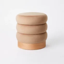 Clarkdale Channel Tufted Ottoman With Wood Base - Threshold™ Designed With Studio McGee -Every Space Store GUEST 49c40f06 ce24 490b b665 fce10ad00f8a