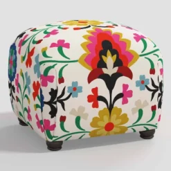 Poppy Ottoman In Damask - Skyline Furniture -Every Space Store GUEST 4a1f0a8e b3bf 4e3e b23c 0bc0730b921f