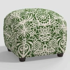 Poppy Ottoman In Damask - Skyline Furniture -Every Space Store GUEST 4b8b4ed1 8a13 4fb4 a09f 3532b0c02365