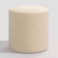 Round Thalia Ottoman In Velvet - Skyline Furniture -Every Space Store GUEST 4d424e89 4119 4084 b5cd 54d6f45bf5cf