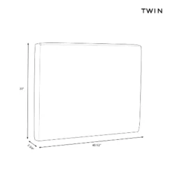 Twin Ryan Tufted Stick-on-the-Wall Dorm Headboard USB - Threshold™ -Every Space Store GUEST 4f348acd c841 4d8a baa4 cbecdbaa04ae