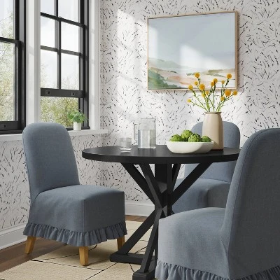 Rounded Back Slipcovered Dining Chair With Ruffle - Threshold™ 12 Rounded Back Slipcovered Dining Chair With Ruffle - Threshold™ - Image 10