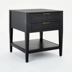 East Bluff 2 Drawers Woven Accent Table Black - Threshold™ Designed With Studio McGee -Every Space Store GUEST 52fed250 d753 4005 9d7b 39d23590a57b